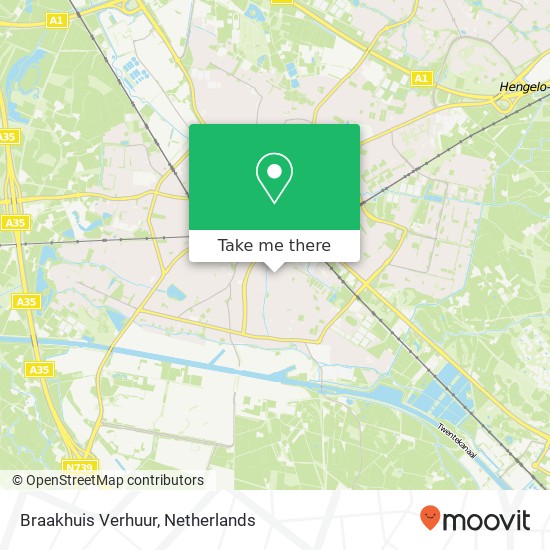 Braakhuis Verhuur map