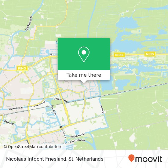 Nicolaas Intocht Friesland, St map