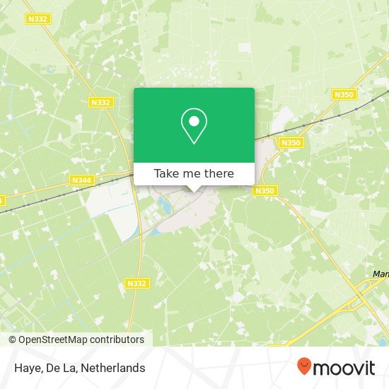 Haye, De La map