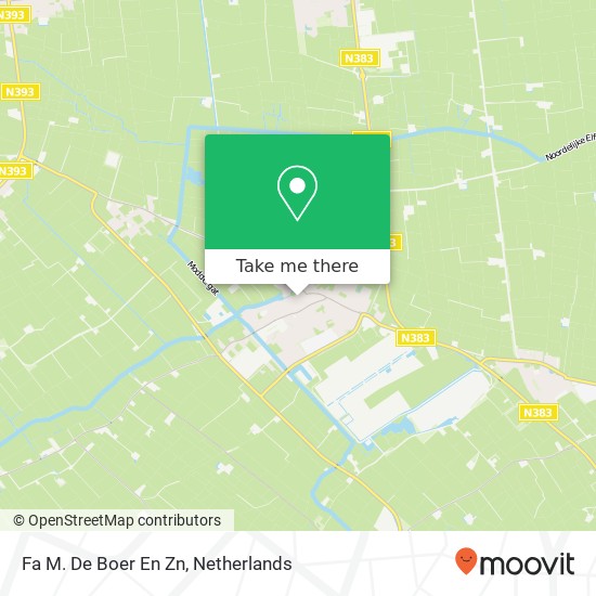 Fa M. De Boer En Zn map