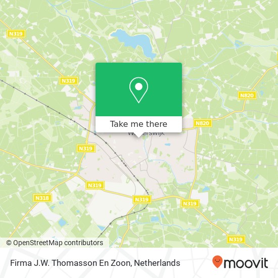 Firma J.W. Thomasson En Zoon map