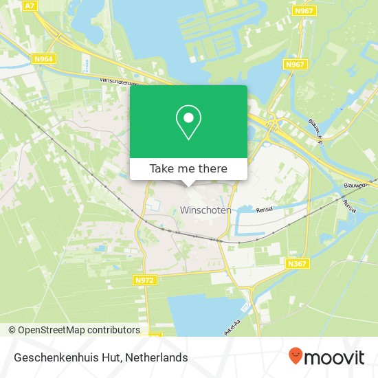 Geschenkenhuis Hut map