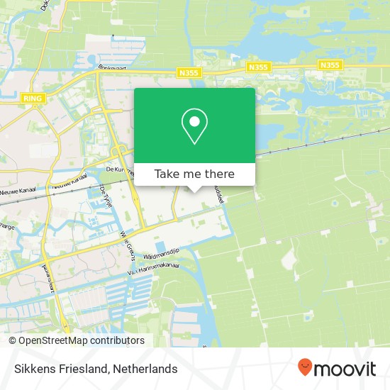 Sikkens Friesland map