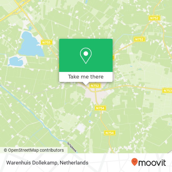 Warenhuis Dollekamp map