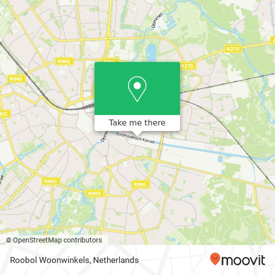 Roobol Woonwinkels map