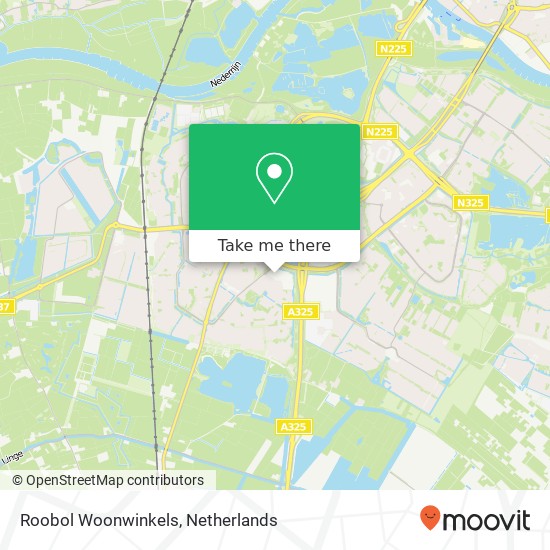 Roobol Woonwinkels map