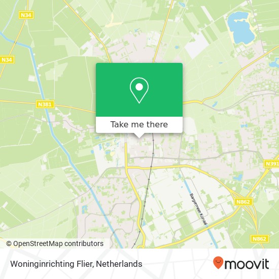 Woninginrichting Flier map