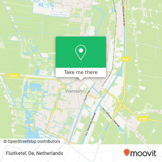 Fluitketel, De map