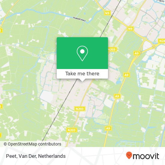 Peet, Van Der map