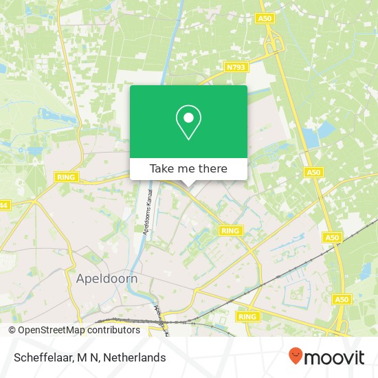 Scheffelaar, M N map