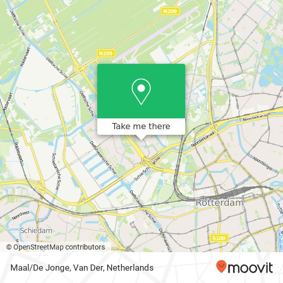 Maal/De Jonge, Van Der map