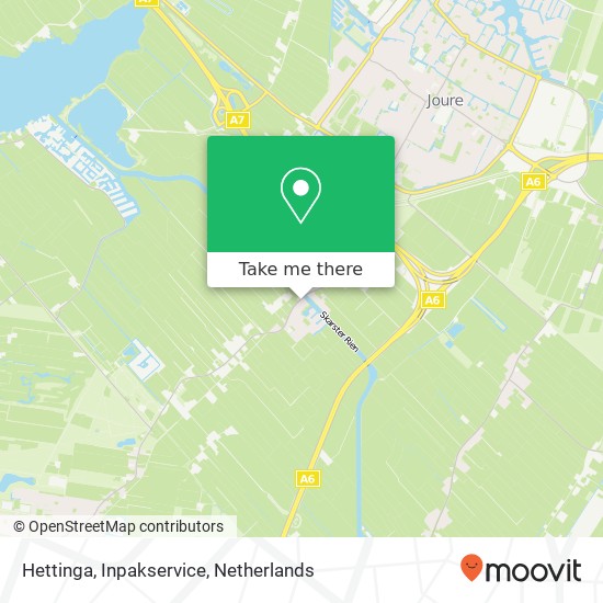 Hettinga, Inpakservice map