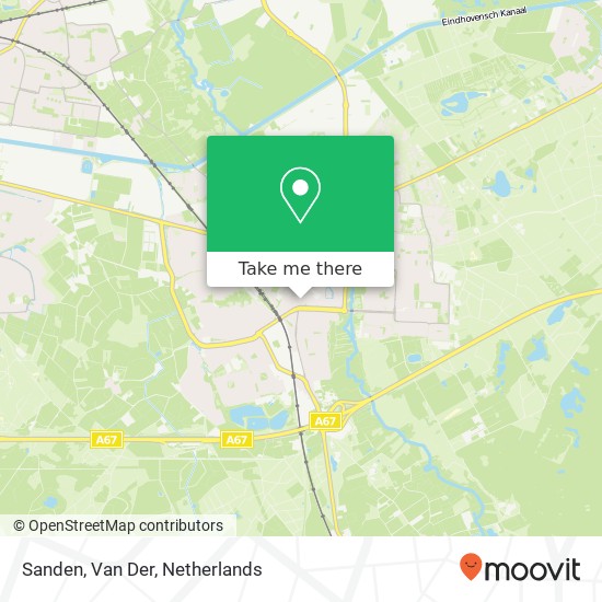 Sanden, Van Der map