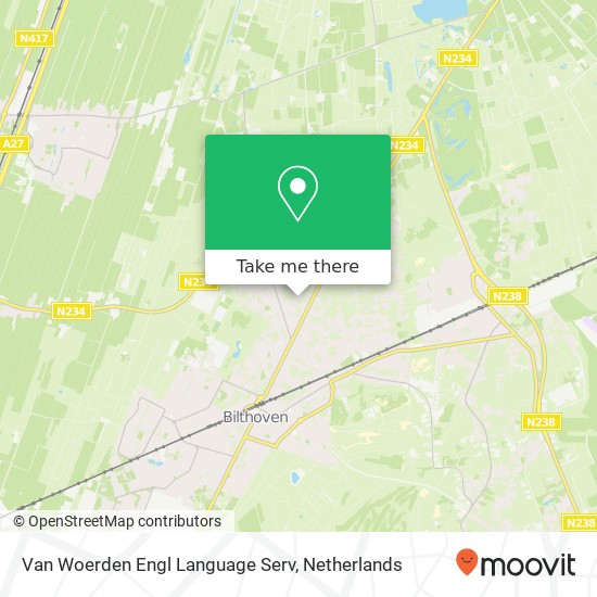 Van Woerden Engl Language Serv map
