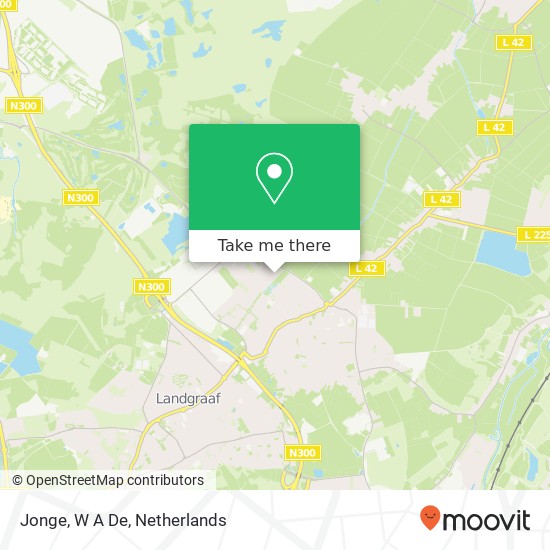 Jonge, W A De map