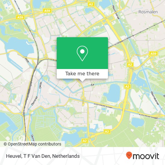 Heuvel, T F Van Den map