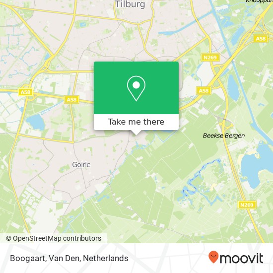 Boogaart, Van Den map