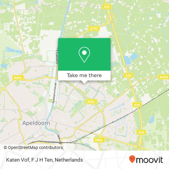 Katen Vof, F J H Ten map