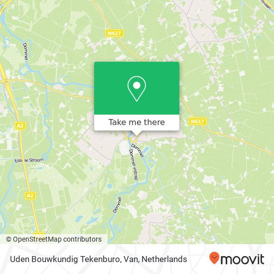 Uden Bouwkundig Tekenburo, Van map