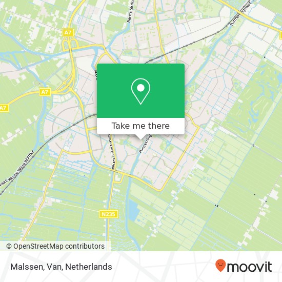 Malssen, Van map