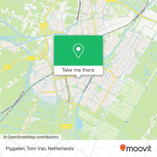 Piggelen, Tom Van map