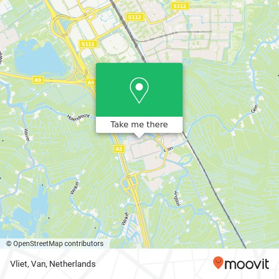 Vliet, Van map