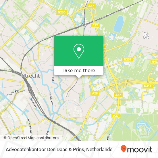 Advocatenkantoor Den Daas & Prins map