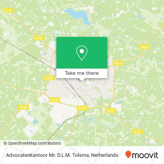 Advocatenkantoor Mr. D.L.M. Tolsma map