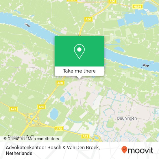 Advokatenkantoor Bosch & Van Den Broek map