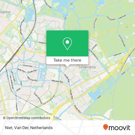 Niet, Van Der map