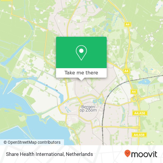 Share Health International map