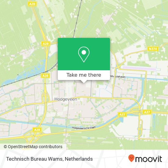 Technisch Bureau Wams map