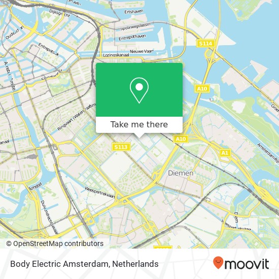 Body Electric Amsterdam Karte