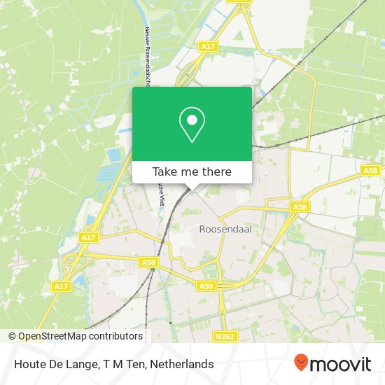 Houte De Lange, T M Ten map