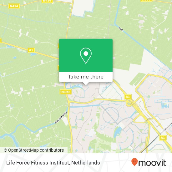 Life Force Fitness Instituut map