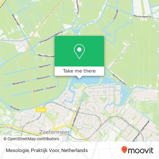 Mesologie, Praktijk Voor map