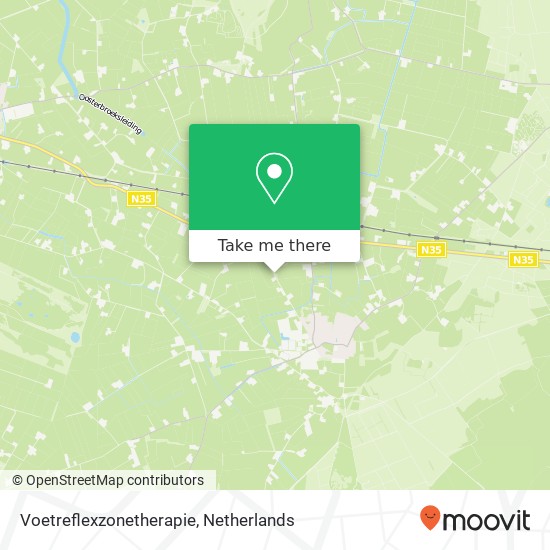 Voetreflexzonetherapie map