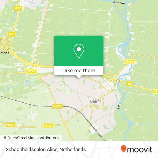 Schoonheidssalon Alice map