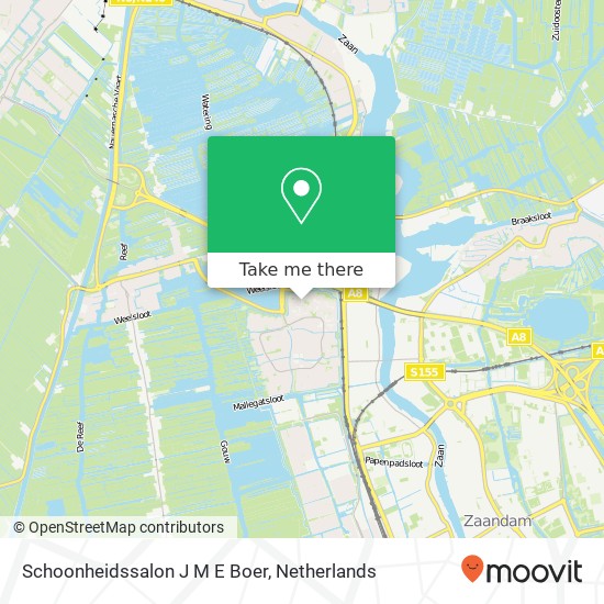 Schoonheidssalon J M E Boer map