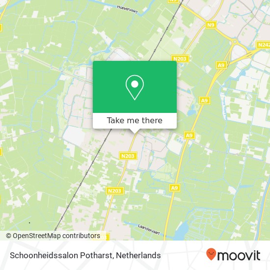 Schoonheidssalon Potharst map