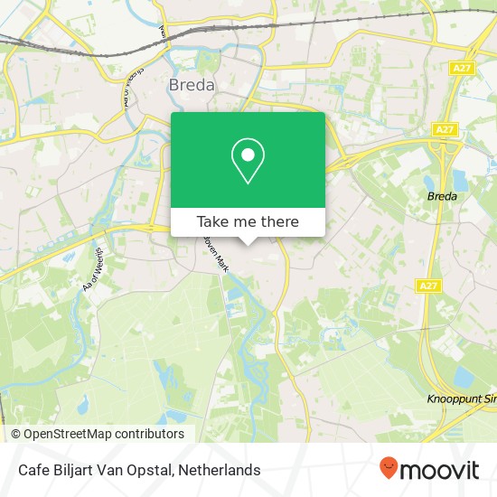 Cafe Biljart Van Opstal map