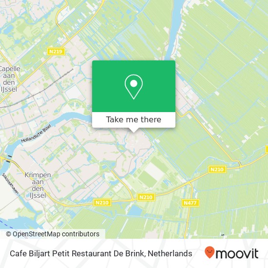 Cafe Biljart Petit Restaurant De Brink map