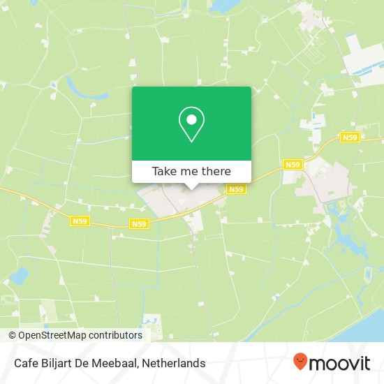 Cafe Biljart De Meebaal map