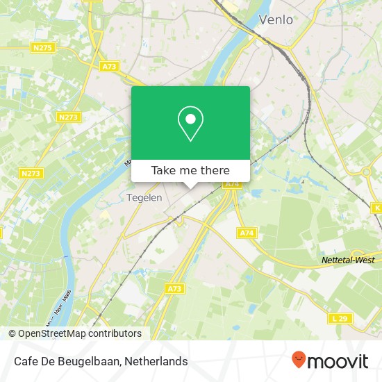 Cafe De Beugelbaan map