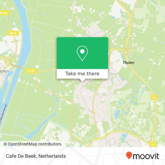 Cafe De Beek map