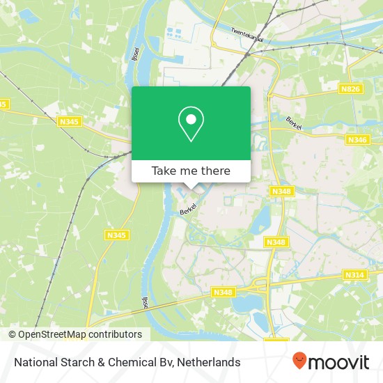 National Starch & Chemical Bv map