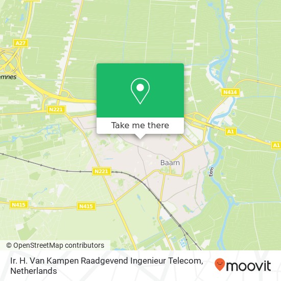 Ir. H. Van Kampen Raadgevend Ingenieur Telecom map