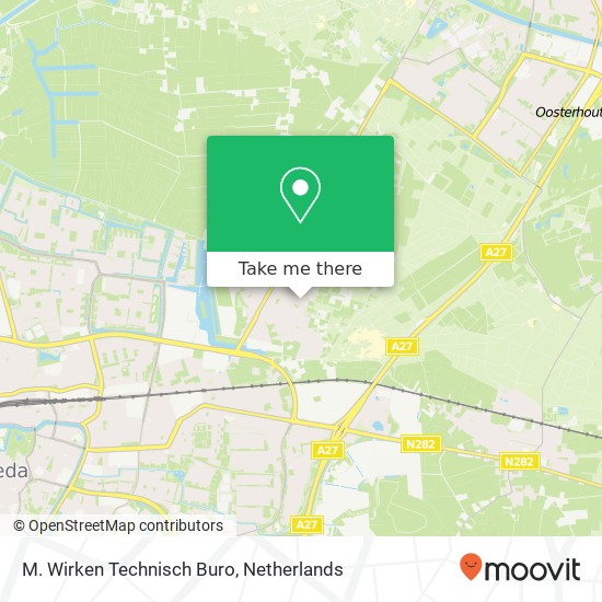 M. Wirken Technisch Buro map