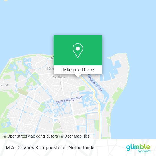 M.A. De Vries Kompassteller Karte