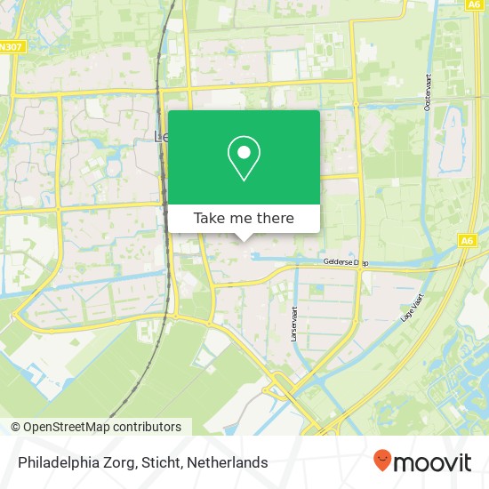 Philadelphia Zorg, Sticht map